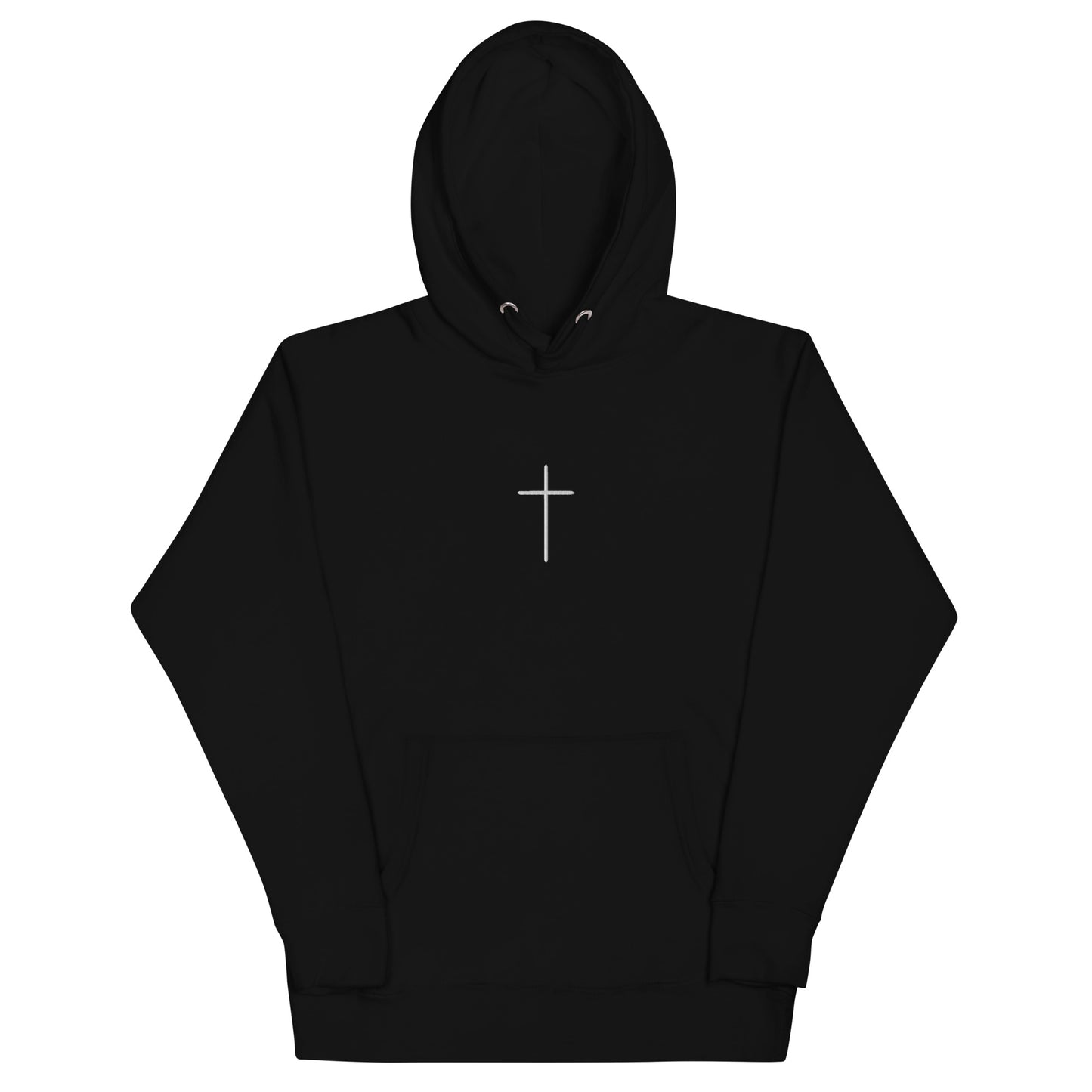 Embroidered Cross Hoodie