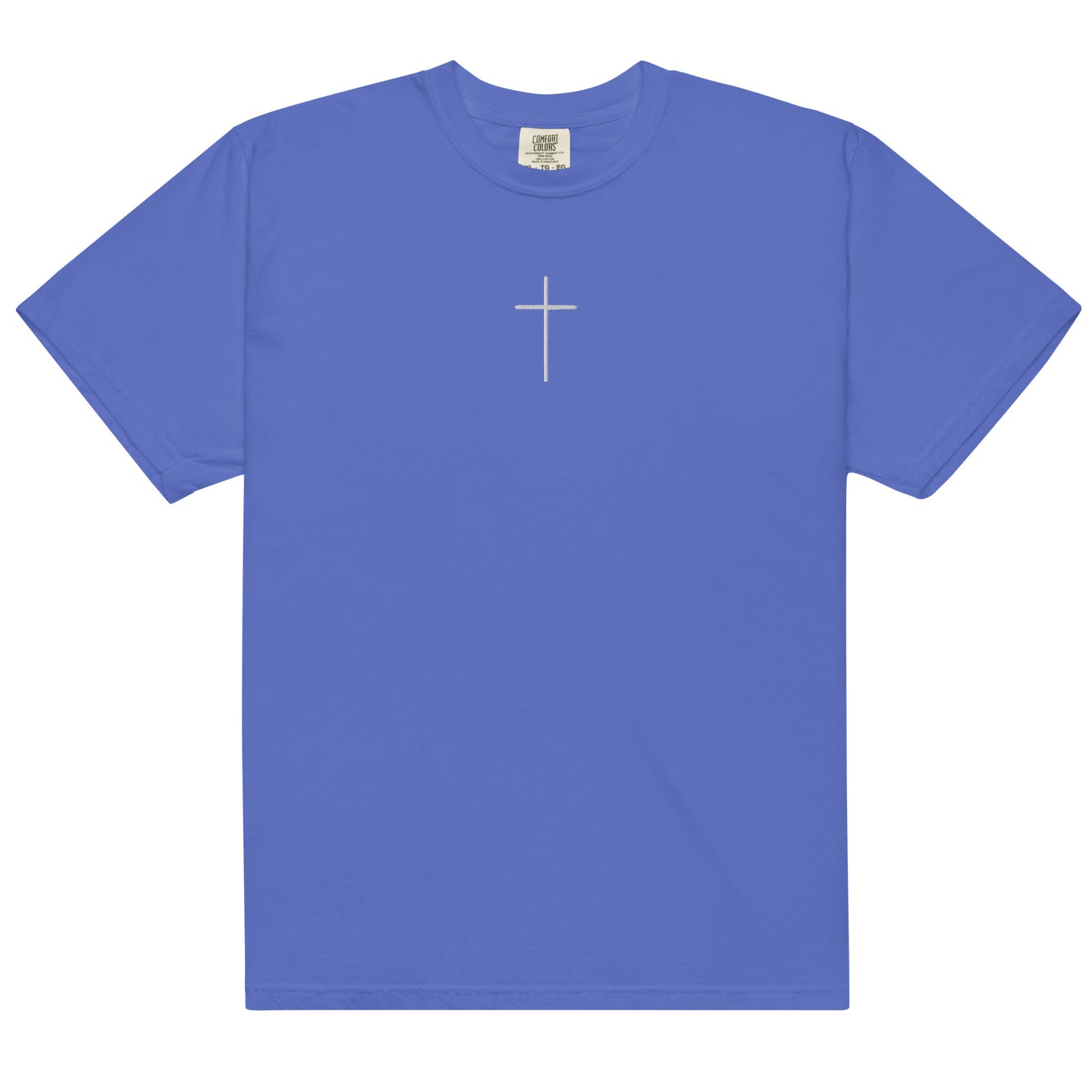 Embroidered Comfort Colors Cross T-shirt