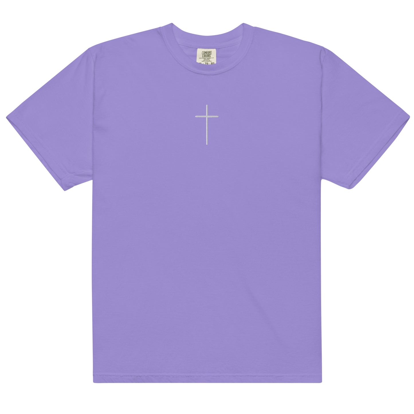 Embroidered Comfort Colors Cross T-shirt