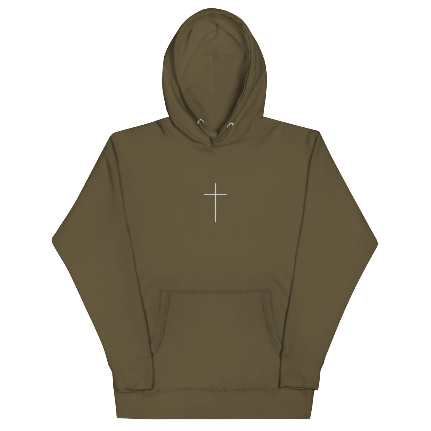 Embroidered Cross Hoodie